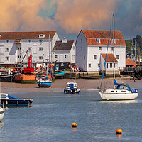 Buy canvas prints of woodbridge tide mill harbour by Kevin Snelling