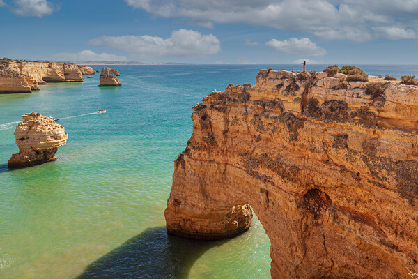 Majestic Cliffs of Marinha Picture Board by Kevin Snelling