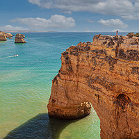 Buy canvas prints of Majestic Cliffs of Marinha by Kevin Snelling