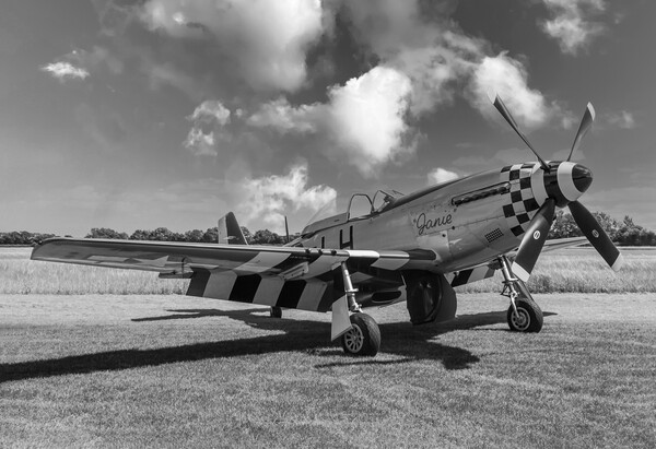 The Mighty Warbird Mustang Picture Board by Kevin Snelling