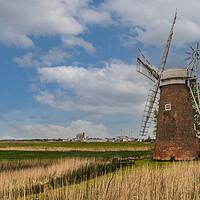 Buy canvas prints of Hardley Windmill norfolk broads by Kevin Snelling