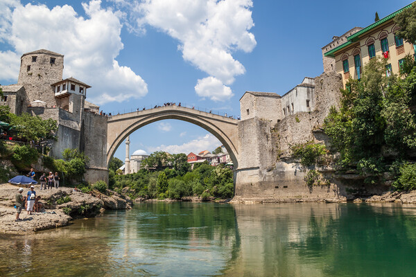 Majestic Arch of Mostar Picture Board by Kevin Snelling