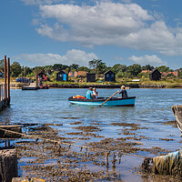 Buy canvas prints of Serene Southwold Ferry Crossing by Kevin Snelling