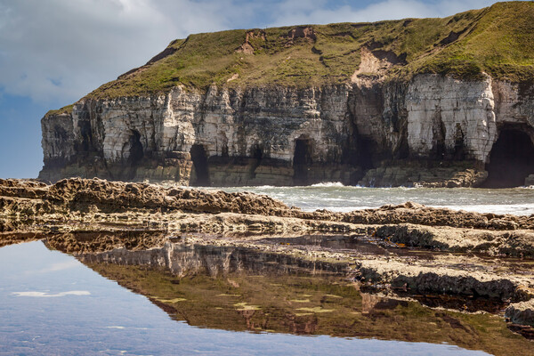 Flamborough Head to North Landing Picture Board by Kevin Snelling