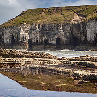Buy canvas prints of Flamborough Head to North Landing by Kevin Snelling