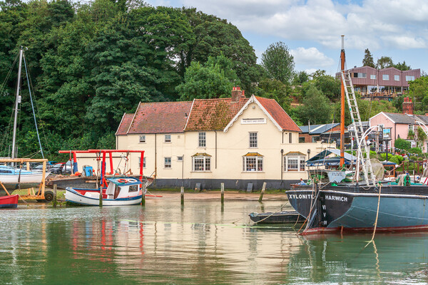 Serene Pin Mill Harbour Picture Board by Kevin Snelling