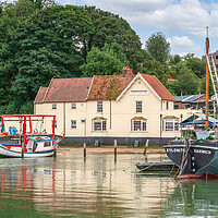 Buy canvas prints of Serene Pin Mill Harbour by Kevin Snelling