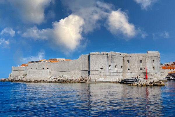 Walls of Dubrovnik croatia Picture Board by Kevin Snelling