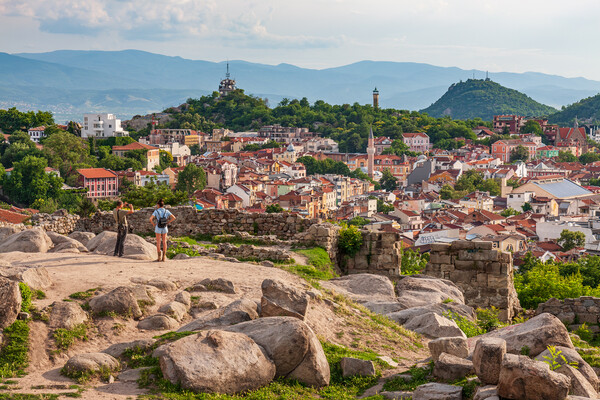 Majestic View of Plovdiv Picture Board by Kevin Snelling