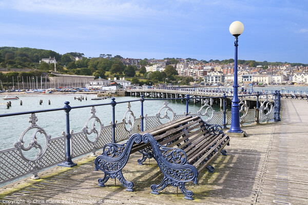 Swanage Pier, Dorset Picture Board by Chris Harris