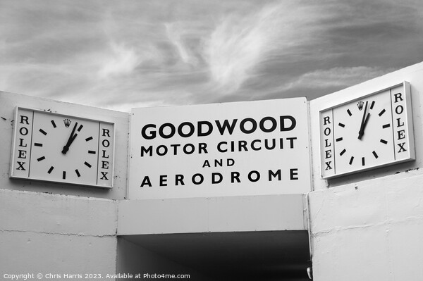   Goodwood Motor Circuit and Aerodrome Picture Board by Chris Harris