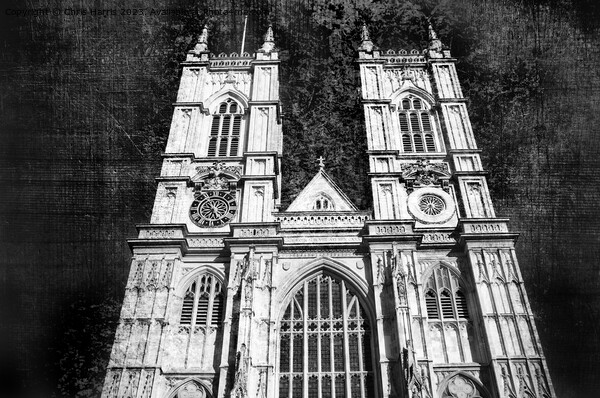Westminster Abbey (Textured photo art) Picture Board by Chris Harris