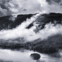 Buy canvas prints of The Lakes in the mist by Chris Harris
