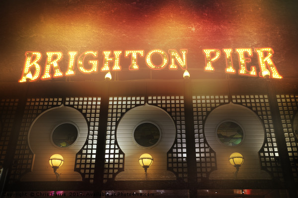 BRIGHTON LIGHTS Picture Board by Chris Harris