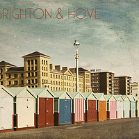 Buy canvas prints of Brighton & Hove - Retro style by Chris Harris