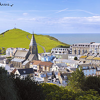 Buy canvas prints of Sea views of sunny Ilfracombe by Chris Harris