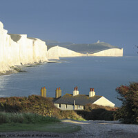 Buy canvas prints of Seven Sisters from Seaford Head II by Chris Harris