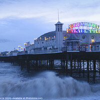 Buy canvas prints of Brighton Pier at dusk by Chris Harris