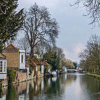 Buy canvas prints of Looking East up the River Lea in Ware. by Will Elliott
