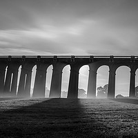 Buy canvas prints of Balcombe Viaduct in the Misty Moonlight by Will Elliott