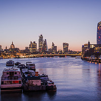 Buy canvas prints of As Dawn rises over the City of London... by Will Elliott