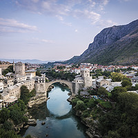 Buy canvas prints of Old Bridge in Mostar by Sulejman Omerbasic