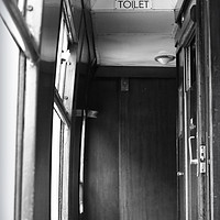 Buy canvas prints of Toilets on Swanage steam train by bliss nayler