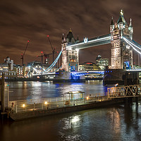 Buy canvas prints of Tower Bridge By Night by Scott Nicol