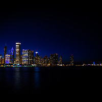 Buy canvas prints of Chicago by Night by Hannah Ashton