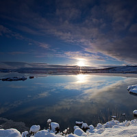Buy canvas prints of Icelandic winter sunrise by Tom Dolezal