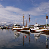 Buy canvas prints of Icelandic fishing boats by Tom Dolezal