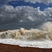 Buy canvas prints of Stormy day at Dungeness by Tom Dolezal