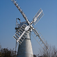 Buy canvas prints of A windmill on the Norfolk Broads by Tom Dolezal
