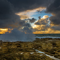 Buy canvas prints of Lava field meets the sea by Tom Dolezal
