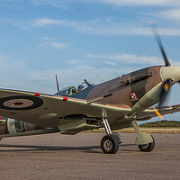 Buy canvas prints of Taxiing Spitfire by Tom Dolezal