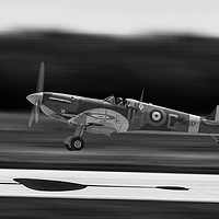 Buy canvas prints of Spitfire silhouette  by Tom Dolezal