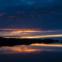 Buy canvas prints of Reflections of a Highland sunset by Tom Dolezal