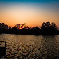 Buy canvas prints of Sunset on the Norfolk Broads by Tom Dolezal