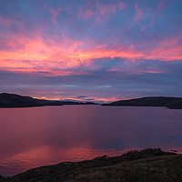 Buy canvas prints of Red Assynt sunset  by Tom Dolezal