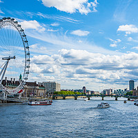 Buy canvas prints of London scene along the Thames by Tom Dolezal