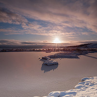Buy canvas prints of Icelandic winter sun  by Tom Dolezal