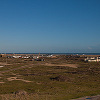 Buy canvas prints of Dungeness panorama. by Tom Dolezal