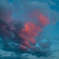 Buy canvas prints of Sunset on a Cumulus cloud  by Tom Dolezal