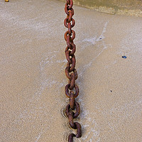 Buy canvas prints of Chain in the sand by Tom Dolezal