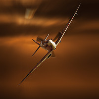 Buy canvas prints of Incoming Spitfire by Tom Dolezal