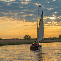 Buy canvas prints of Sailing into the sunset by Tom Dolezal