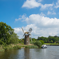 Buy canvas prints of Windmill on the Norfolk Broads by Tom Dolezal