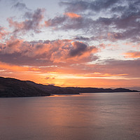 Buy canvas prints of Cloudy Highland sunset by Tom Dolezal
