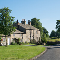Buy canvas prints of Cottages at Downham, Lancashire by Jeanette Teare