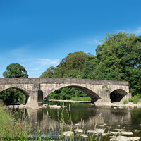 Buy canvas prints of Edisford Bridge, Clitheroe, Lancashire by Jeanette Teare